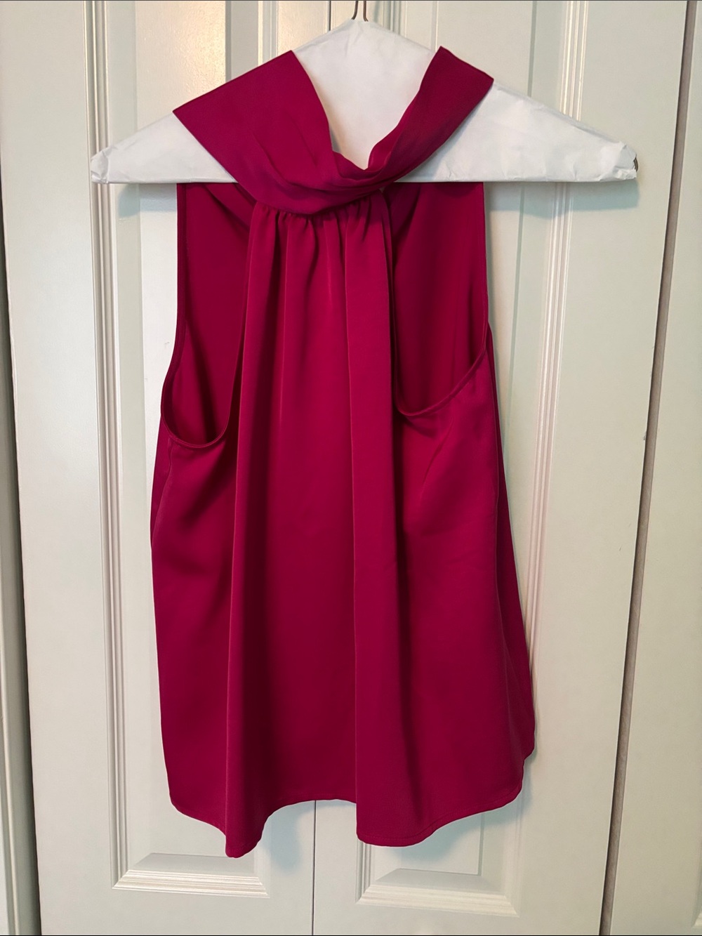 a new day Magenta Sleeveless Tie-Neck Camisole with adjustable tie